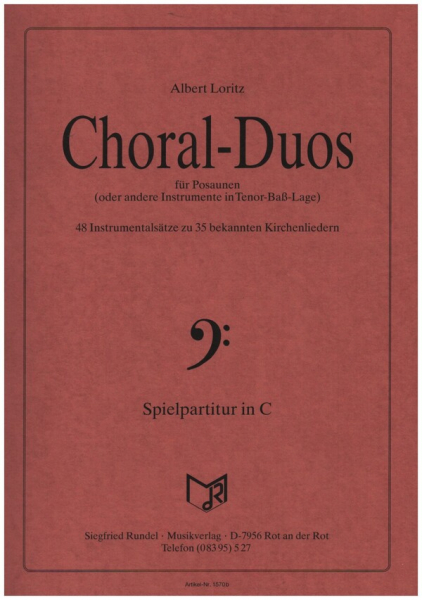 Choral-Duos für 2 Posaunen (oder andere Instrumente in Tenor-Bass-Lage)