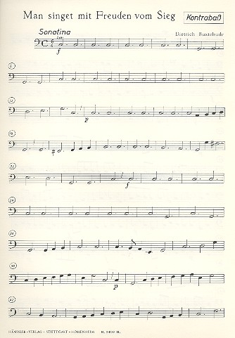 Man singet mit Freuden vom Sieg für gem Chor und Instrumente