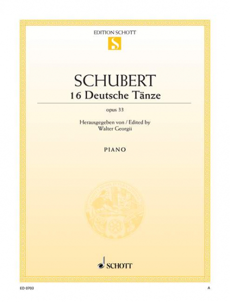 Spielbuch für Klavier 16 deutsche Tänze op. 33