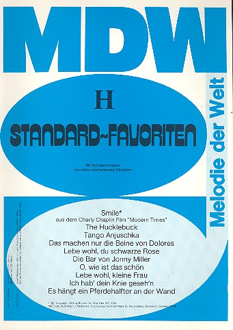 Standard-Favoriten Band H: für Gesang und Klavier