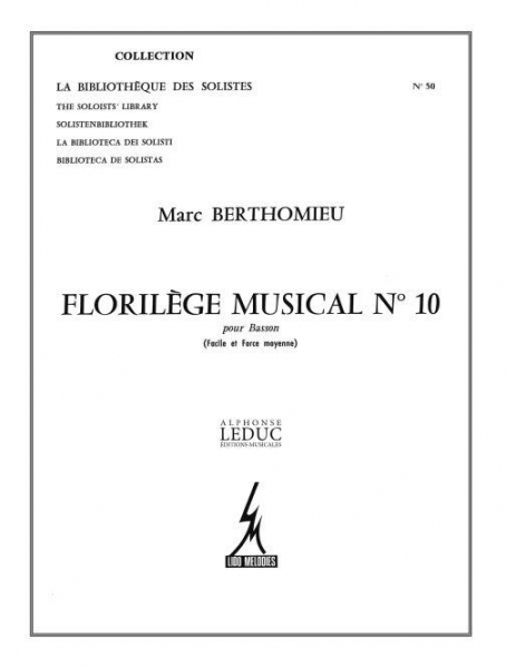 Florilège Musical no.10 pour basson seul