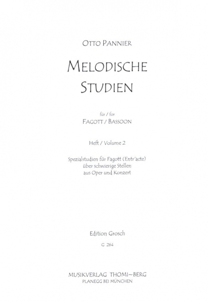Melodische Studien Band 2 für Fagott