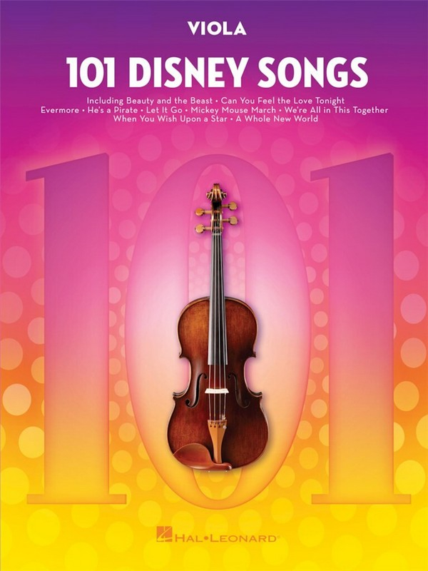 Walt Disney Spielbuch Für Viola 101 Disney Songs