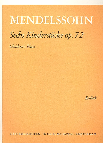 6 Kinderstücke op.72 für Klavier