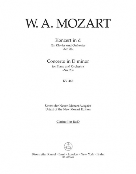 Konzert d-Moll kv466 für Klavier und Orchester