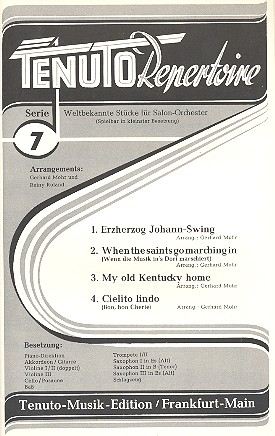 Tenuto Repertoire Serie 7 4 weltbekannte Stücke für Salonorchester