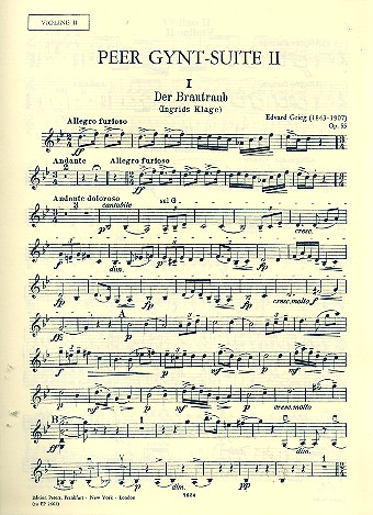 Peer-Gynt-Suite Nr.2 op.55 für Orchester