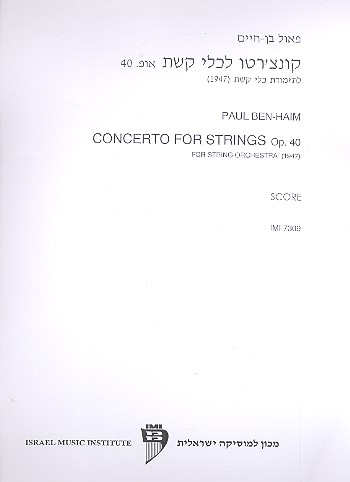 Concerto for Strings op.40 for string orchestra