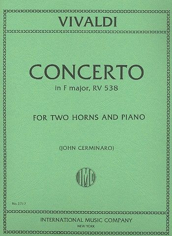 Concerto f major RV538 for 2 horns and piano