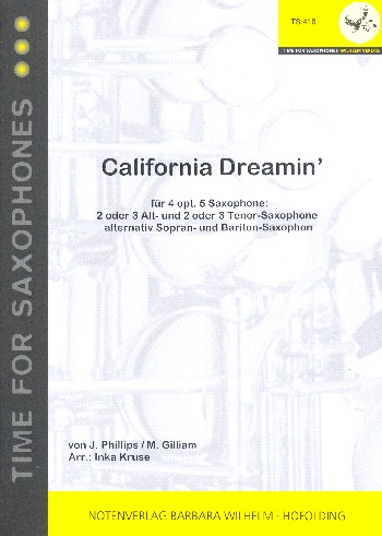 California Dreamen&#039; für 4-5 Saxophone