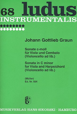 Sonate c-Moll für Viola und Cembalo (Violoncello ad lib.)