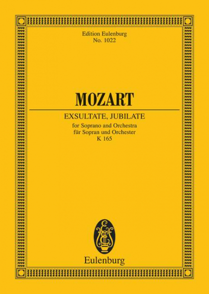 Studienpartitur Exsultate Jubilate KV 165 - Antiquariat