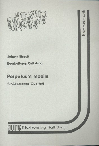 Perpetuum mobile op.257 für 4 Akkordeons Partitur