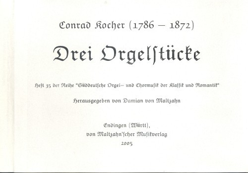 3 Orgelstücke für Orgel