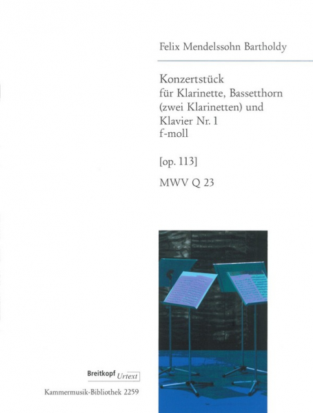 Konzertstück f-Moll Nr.1 op.113 für Klarinette, Bassetthorn (Klarinette) und Klavier
