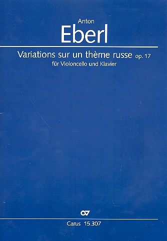 Variations sur un thème russe op.17 für Violoncello und Klavier