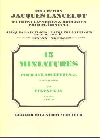 15 miniatures vol.1 (nos.1-7) pour 3 clarinettes