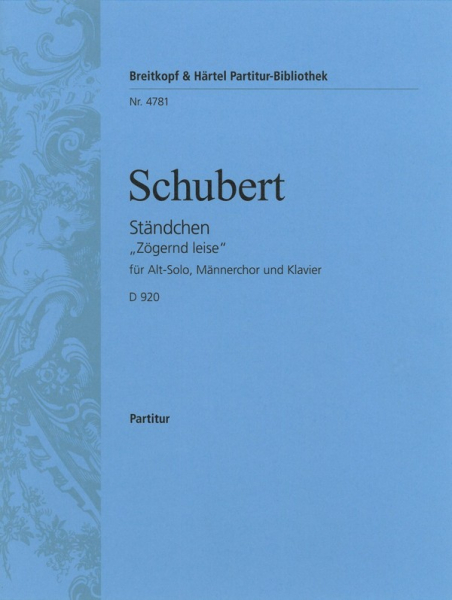 Ständchen D920 für Alt, Männerchor und Klavier
