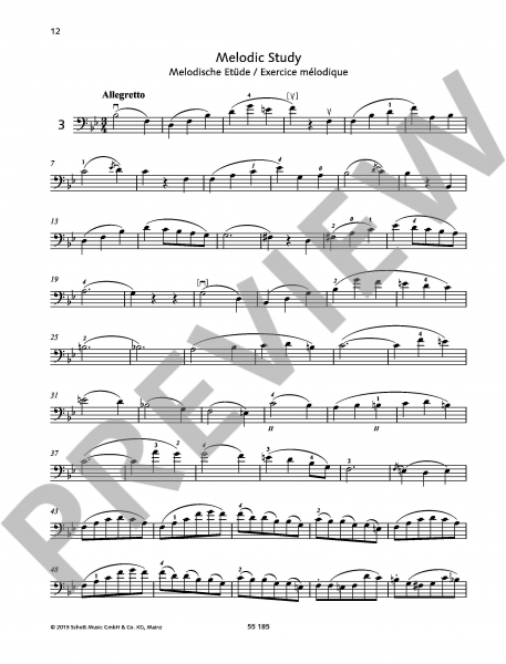 Etüden für Cello 40 melodious and progressive Studies