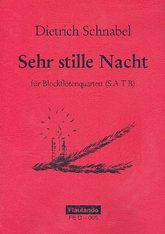 Sehr stille Nacht für 4 Blockflöten (SATB)