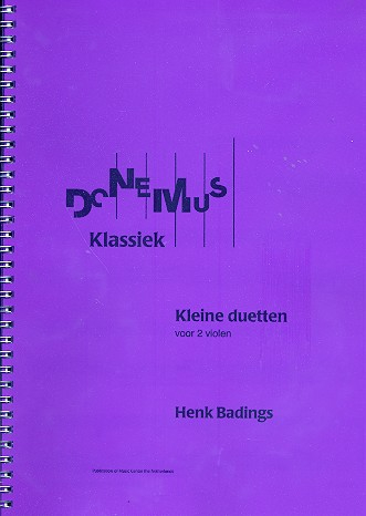 Kleine Duette für 2 Violinen