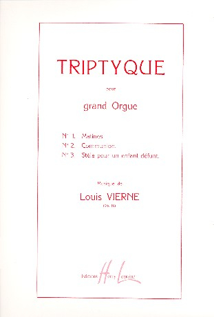 Triptyque op.58 pour grand orgue