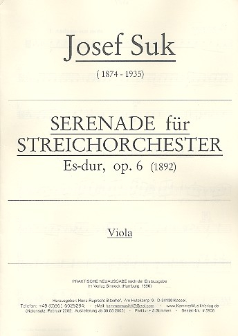 Serenade Es-Dur op.6 für Streichorchester