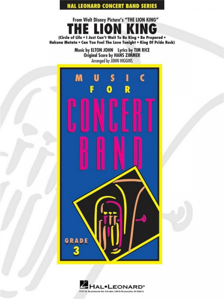 The Lion King for concert band
