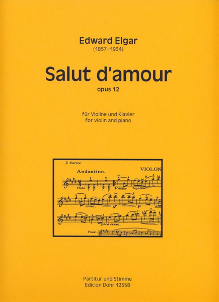 Salut d'amour op.12 für Violine und Klavier