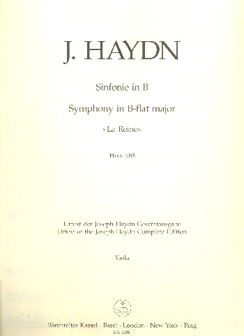Sinfonie B-Dur Hob.I:85 für Orchester