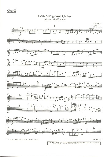 Concerto grosso C-Dur für Orchester
