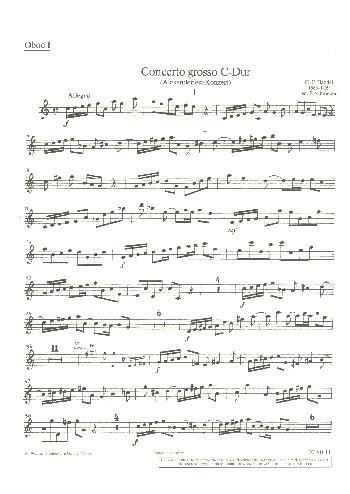 Concerto grosso C-Dur für Orchester