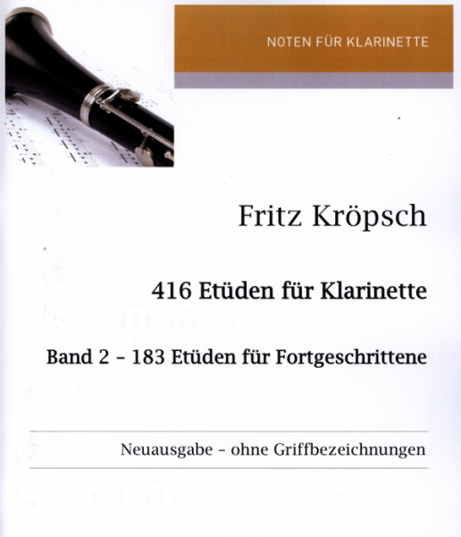 416 Etüden Band 2 - 183 Etüden für Fortgeschrittene für Klarinette