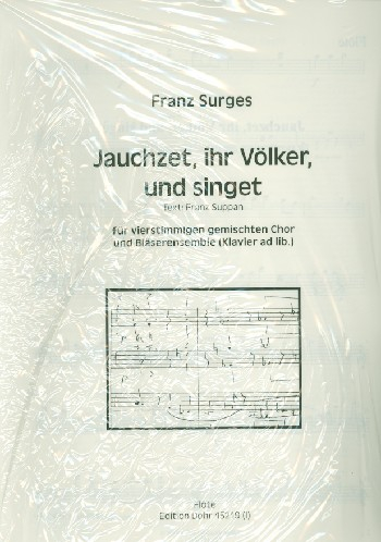 Jauchzet ihr Völker und singet für gem Chor und Bläser (Klavier ad lib)