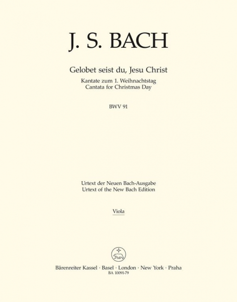 Gelobet seist du, Jesu Christ Kantate Nr.91 BWV91