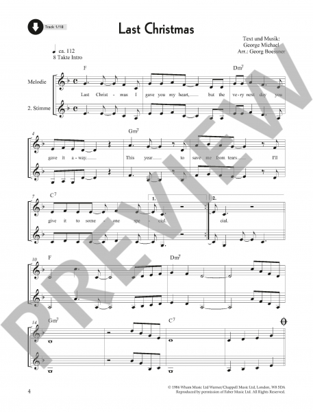 Weihnachtsliederbuch Christmas Pop for Violin