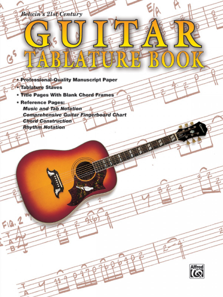 Guitar Tablature Book Notenpapier Tabulatur mit Perforation