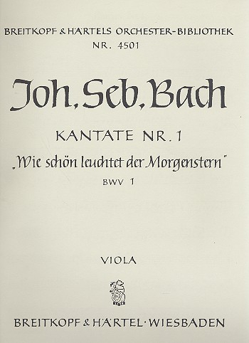 Wie schön leuchtet der Morgenstern Kantate Nr.1 BWV1