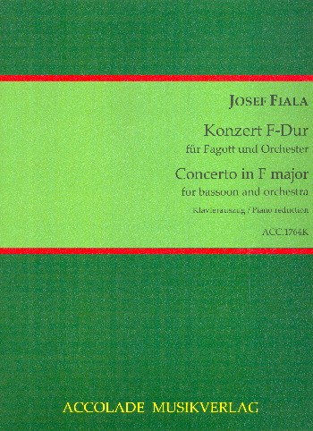 Konzert F-Dur für Fagott und Orchester rü Fagott und Klavier