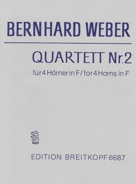 Quartett Nr. 2 für 4 Hörner in F