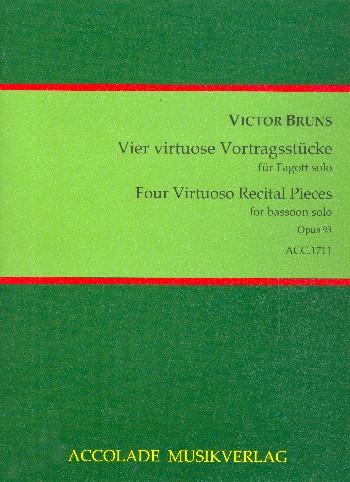 4 virtuose Vortragsstücke op.93 für Fagott
