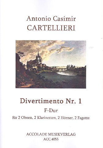 Divertimento F-Dur Nr.1 für 2 Oboen, 2 Klarinetten, 2 Hörner und 2 Fagotte