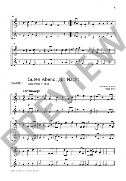 Spielband für Sopranblockflöte Klassik-Hits