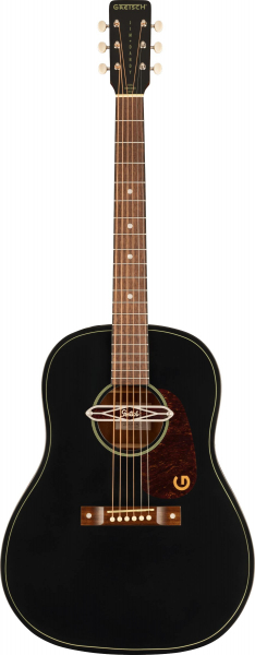 Westerngitarre Gretsch Deltoluxe Dreadnought - Black Top