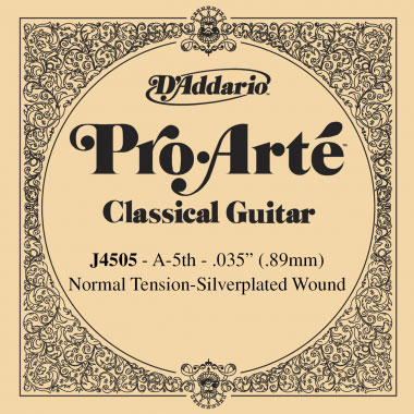 Einzelsaite D´Addario J4505 A5 Pro Arte Classical Normal