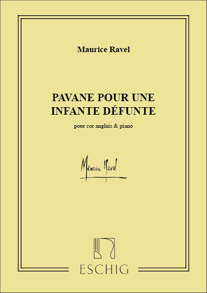 Pavane pour une infante defunte pour cor anglais et piano