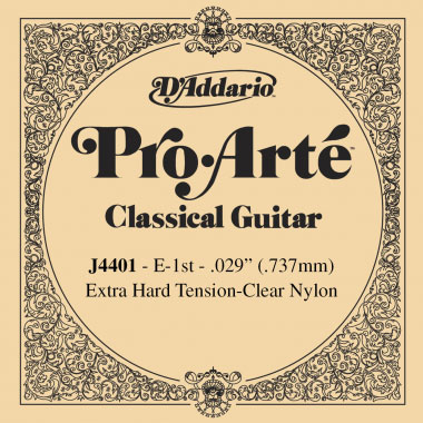 Einzelsaite D´Addario J4401 E1 Pro Arte Classical Extra Hard