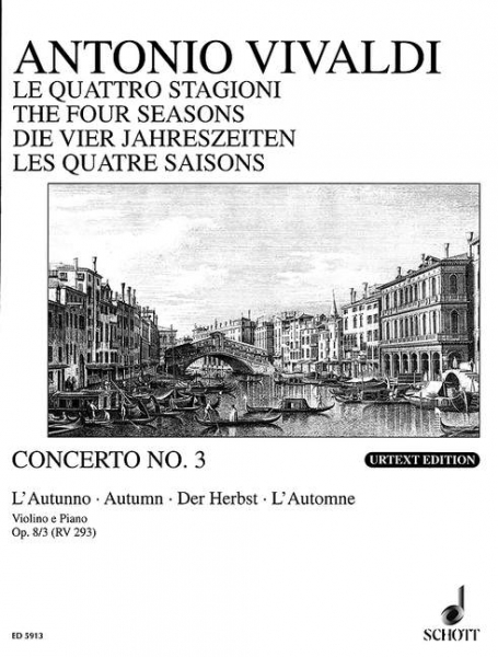 Le quattro stagioni op.8,3 RV293 für Violine und Klavier