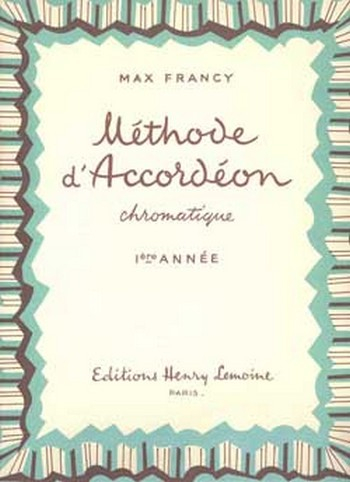 FRANCY Max Méthode d&#039;accordéon chromatique accordéon chromatique