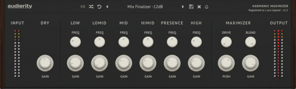 Effekt Plugin (Download) Audiority Harmonic Maximizer